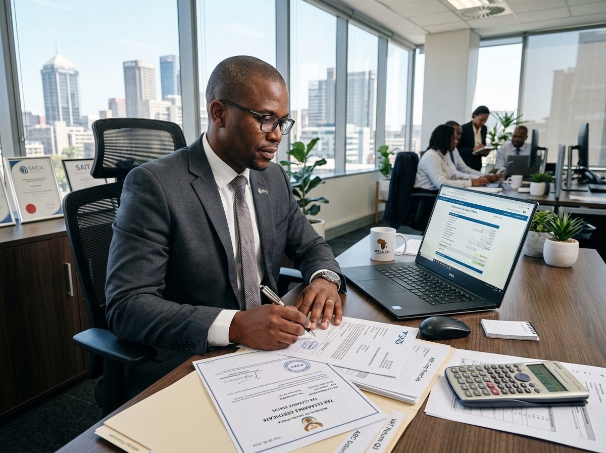 SARS VAT registration and corporate tax calculations